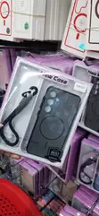 Black Silicone Case with Hand Strap for Samsung Galaxy S24 - 2