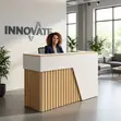 1.6m Office Reception Desk - 1