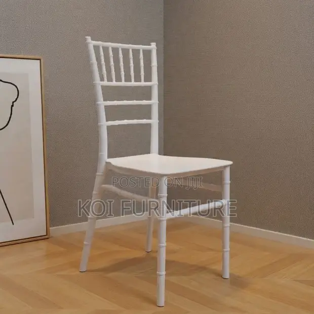 White Wedding Banquet Dining Chairs - 1