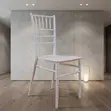 White Wedding Banquet Dining Chairs - 4