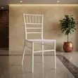White Wedding Banquet Dining Chairs - 5