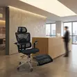 High-Back Orthopedic Office Chair with Footrest - 3