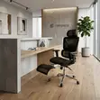High-Back Orthopedic Office Chair with Footrest - 5