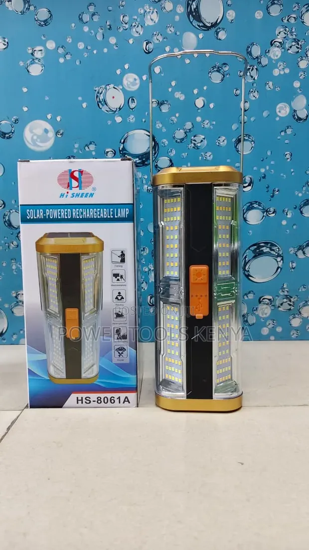 Hi Sheen Solar-Powered Rechargeable Lantern (HS-8061A) - 1
