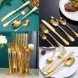 24pc Gold Cutlery Set - 2