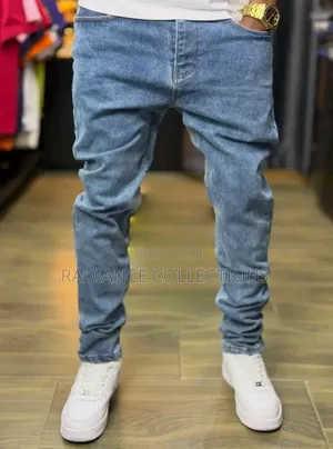Light Blue Men's Slim Fit Jeans (Sizes 30-38)
