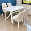 Modern Dining Table & 4 Chairs Set - 2