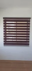 Clean Look Office Zebra Roller Blinds for Large Windows - 2