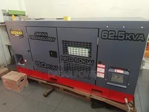 Kizimba cha Umeme cha Hisaki Japan 50kW/62.5kVA Kipya cha Dizeli
