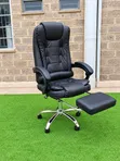 Executive Reclining Office Chair with Footrest - 1