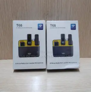 T68 Wireless Dual Lavalier Microphone - Clear Sound