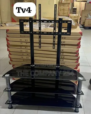 Quality Glass Black TV Stand