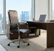 High Back Swivel Leather Office Chair - 4