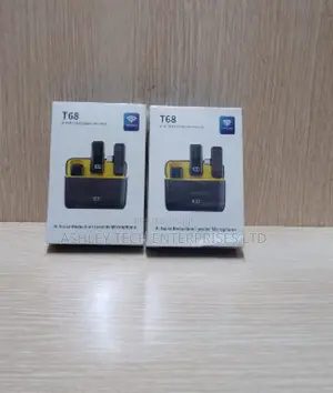 Professional T68 Wireless Dual Lavalier Microphone