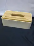 Napkin Holder with Bamboo Wood Cover - 2