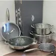 Uakeen 9-Piece Stainless Steel Cookware Set - 1