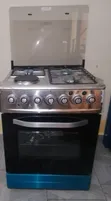 Sarahtech 60x60 Cooker: 3 Gas + 1 Electric Burner with Rotisserie - 1