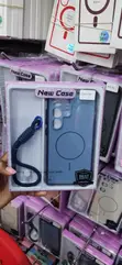 Kifaa cha Matte Blue MagSafe kwa Samsung Galaxy S24 Ultra - 2