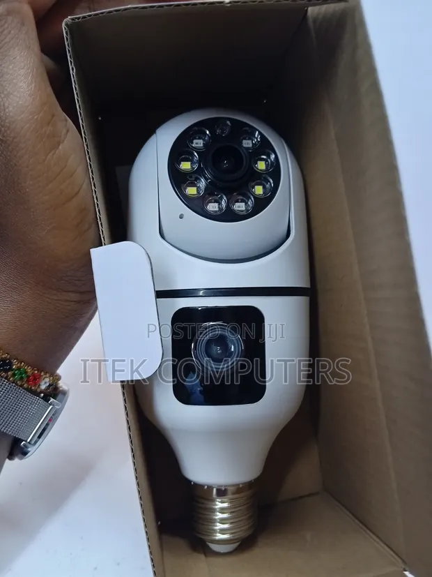 V380 Dual Lens CCTV Bulb Camera - 1