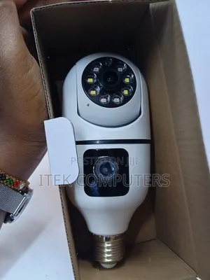V380 Dual Lens CCTV Bulb Camera