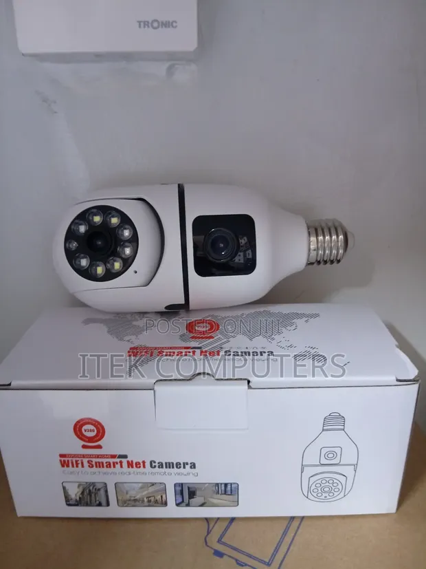 V380 Dual Lens WiFi Bulb Camera - 1
