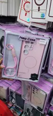 New Light Pink Samsung Galaxy S24 Ultra Case with Lanyard - 2