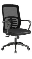 Mid-Back Swivel Office Chair - Black - 2