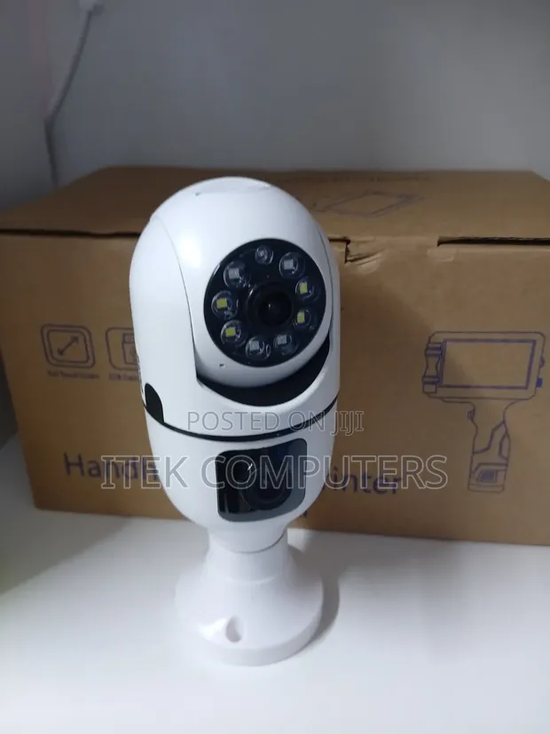 Kamera ya Balbu ya V380 Dual Lens kwa Usalama wa Nyumbani - 1