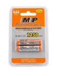 Betri za AAA Zinazoweza Kuchajiwa za MP 1250mAh (Pakiti ya 2) - 1