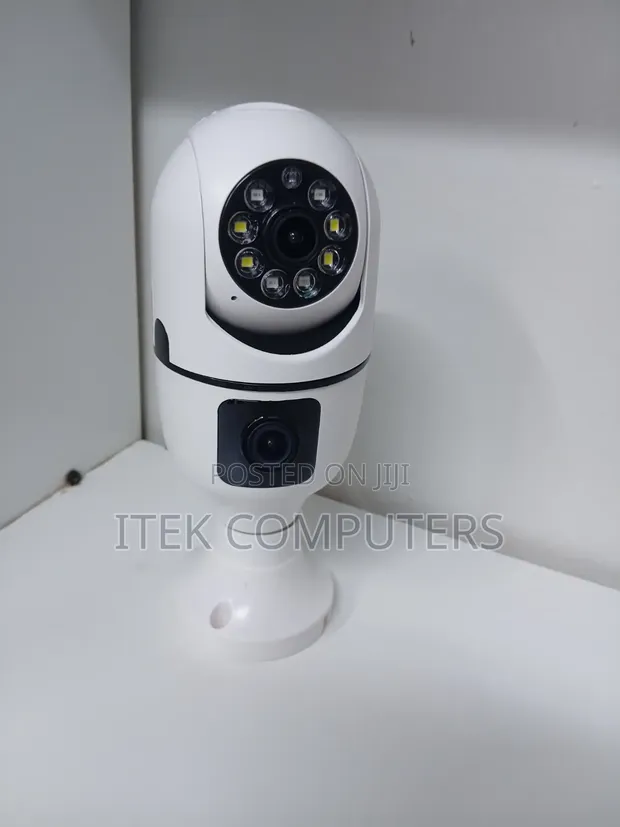V380 Dual Lens Bulb Camera for Security - 1