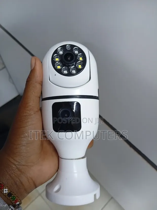 V380 Dual Lens Bulb Camera for Home Security - 1