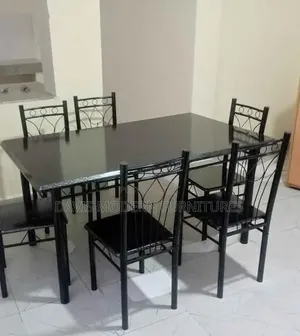 6-Seater Metal Dining Set