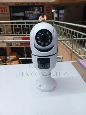 Kamera ya V380 Dual Lens Bulb kwa Usalama wa Duka