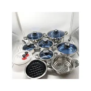 Marwa Germany 30-Piece Sufuria za Chuma cha Kutolea Mwandani