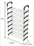 Strong Metallic 7-Tier Shoe Rack - 2