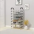 Strong Metallic 7-Tier Shoe Rack - 3
