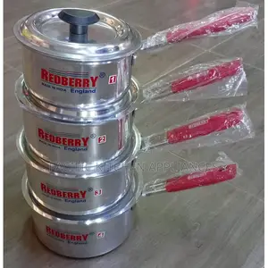 Redberry Heavy-Duty Aluminum Sufuria Set na Vifuniko