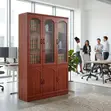 3-Door Mahogany Executive Office Cabinet - 4