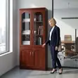 Kabati la Ofisi ya Mtendaji - Milango 2 ya Mbao - 4