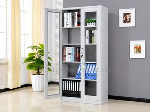 Boss Office Products Glass-Door Filing Cabinet