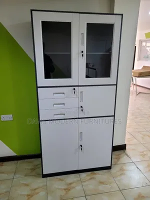Kabati la Ofisi la Metal lenye Sehemu 3 za Uhifadhi