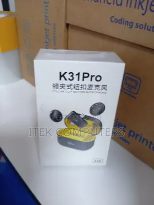 K31 Pro Wireless Collar Clip Microphone with Charging Case
