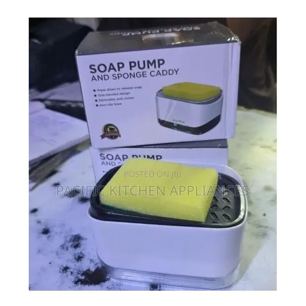 Soap Pump and Sponge Caddy for Kitchen - 1
