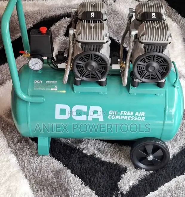 DCA 50-Liter Silent Oil-Free Air Compressor - 1