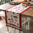 Christmas Jacquard Table Runner - Picha za Reindeer & Snowman - 3
