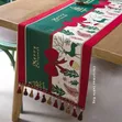 Christmas Jacquard Table Runner - Picha za Reindeer & Snowman - 5