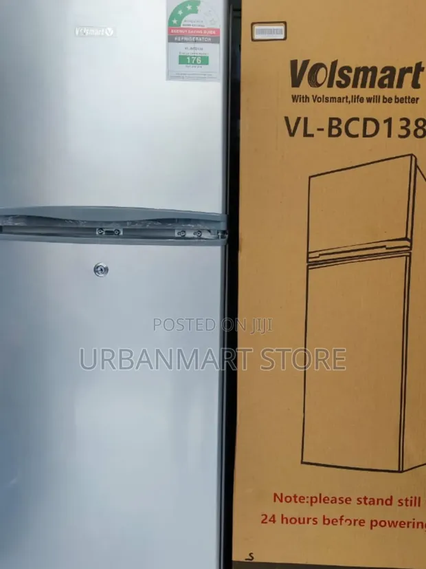 Volsmart 138L Double Door Refrigerator - 1
