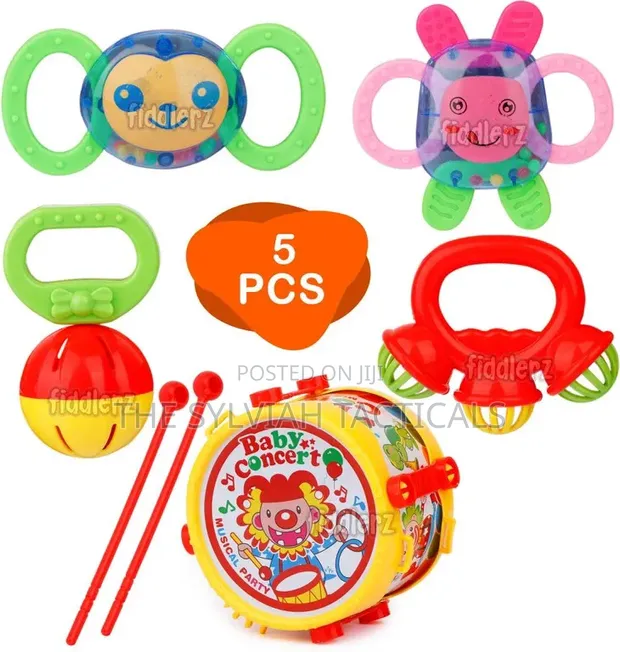 Baby Rattle & Musical Drum - Baby Concert Funny - 1
