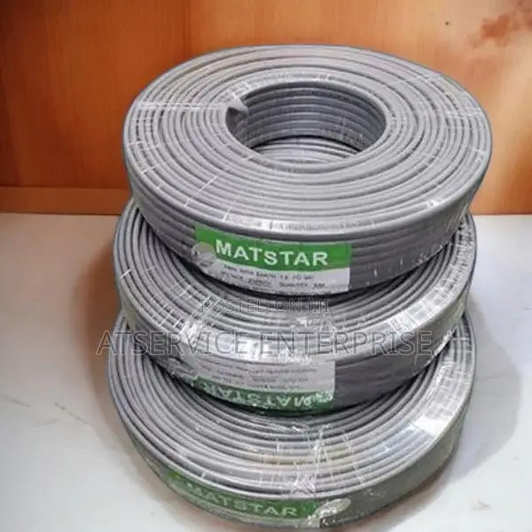 Matstar 1.5mm Twin Cable ya Umeme (90m) - 1