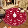 Carpet ya Mviringo ya Krismasi - Inaweza Kuoshwa, Haitelezi - 4